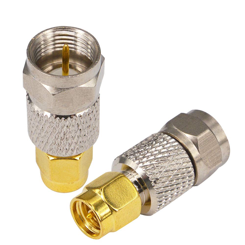 Leeyovk SMA F тип переходной разъем SMA штекер F тип штекер адаптер для преобразования антенны SMA F тип терминал штекер для преобразования антенны подходит для ТВ