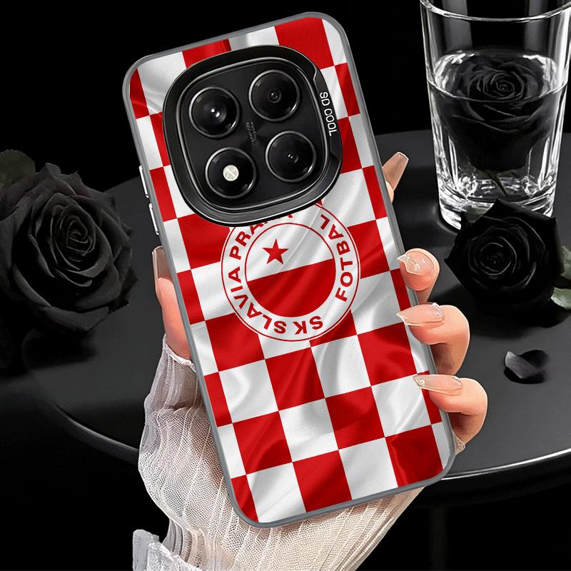 Sk Slavia Praha Чехия Ударопрочный чехол для телефона для Xiaomi Redmi Note 15 14 13 12 Pro Plus 11 11S 11T 5G Чехол Защита от падения Fu