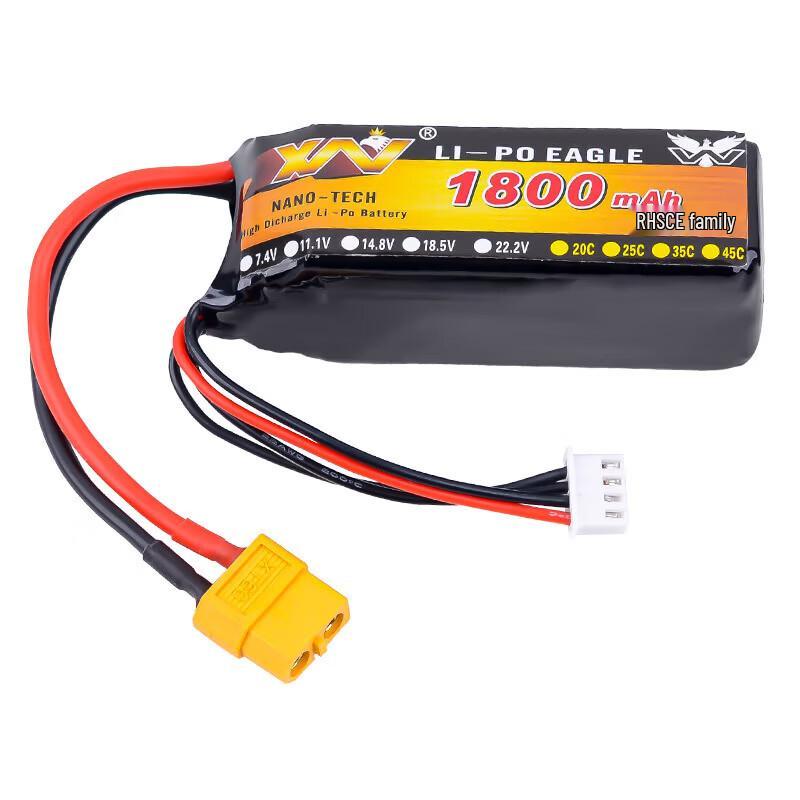 Qishao 11.1V 3S 1800mAh 25C LiPo Battery for RC Models