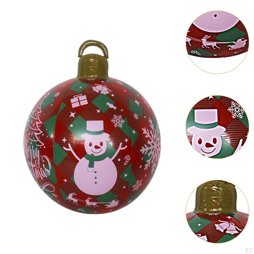 19-дюймовый надувной рождественский шар из ПВХ, декоративный, многофункциональный, для использования в помещении и на открытом воздухе