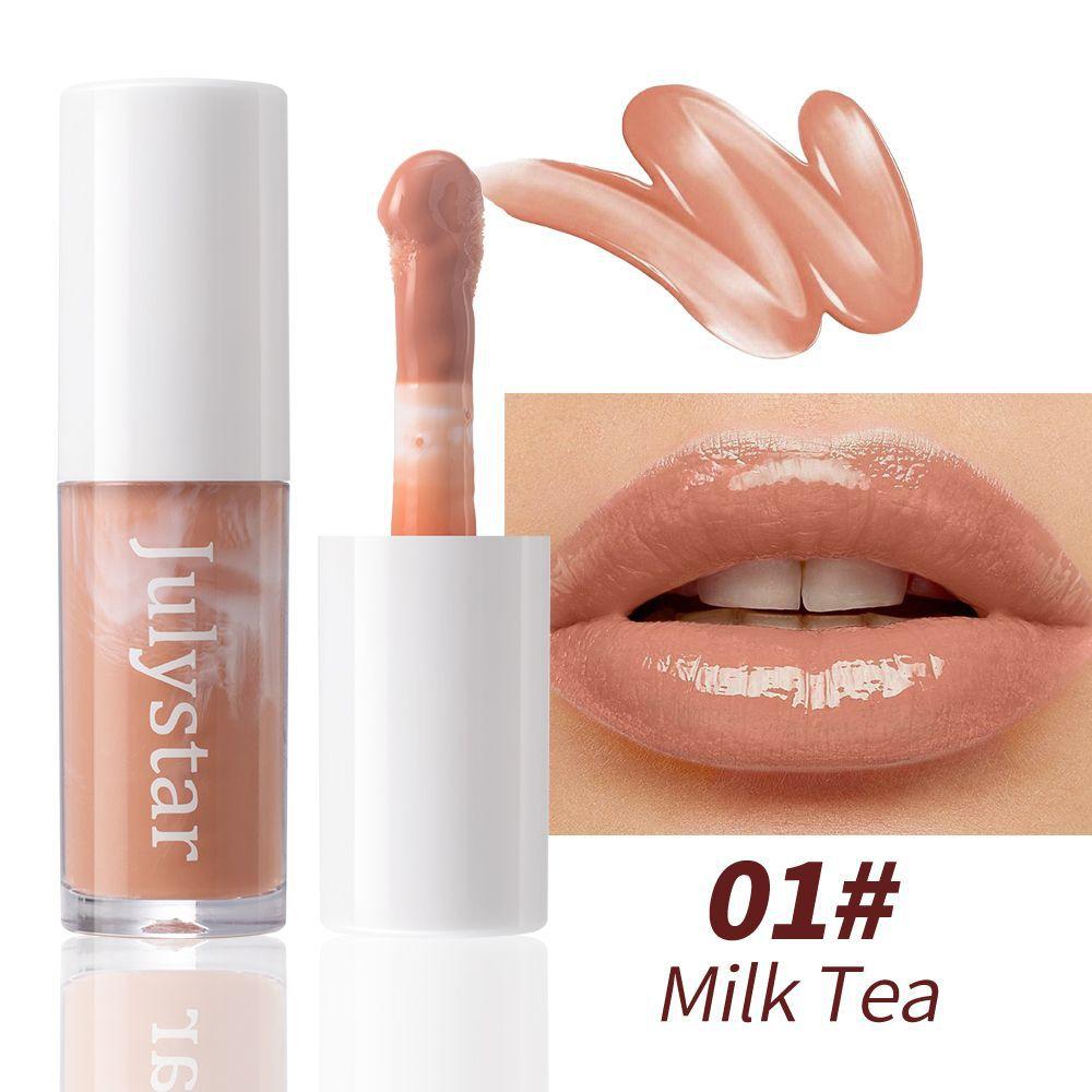 Marble Lip Glaze Lip Oil Glossy Mirror Hydrating Pigmented Lip Color