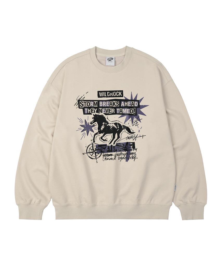 Свободная толстовка WILDROCK Storm Horse_9 Col (Тип B)