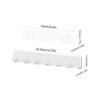 1 Set Kitchen Free Punch 5 Hook /7 Hook Hook, Can Be Used For Living Room, Bedroom, Bathroom And Other Scenes Storage, White