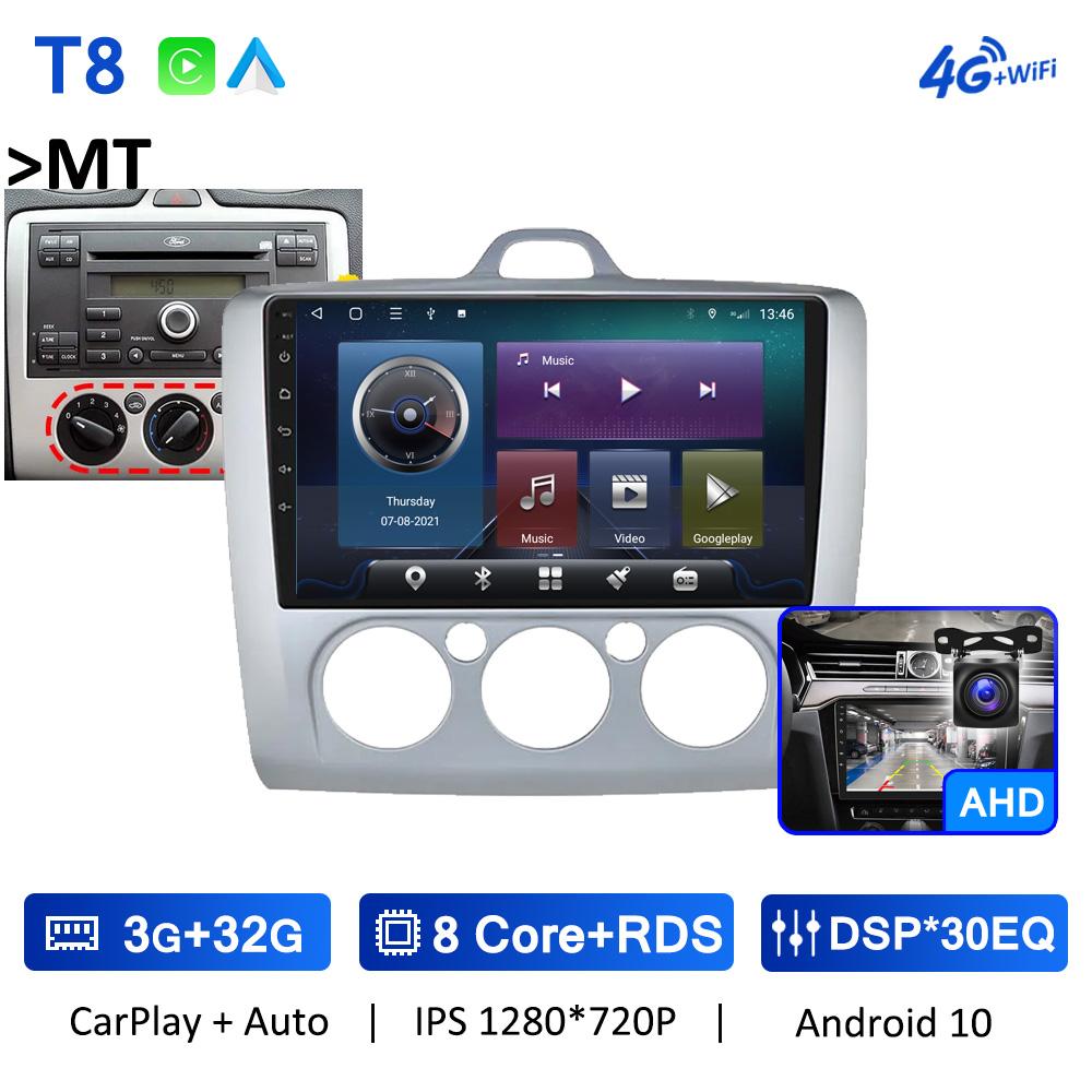 TS10 7862 Android 10 автомобильное радио аудио стерео для Ford Focus Exi MK2 S-Max 2004-2011 навигация беспроводной CarPlay авто без 2din DVD