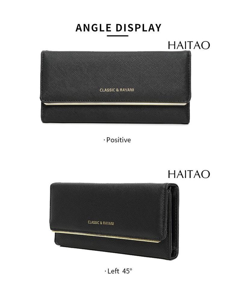 Women's Retro Tri-fold Leather Wallet - Large Capacity Clutch