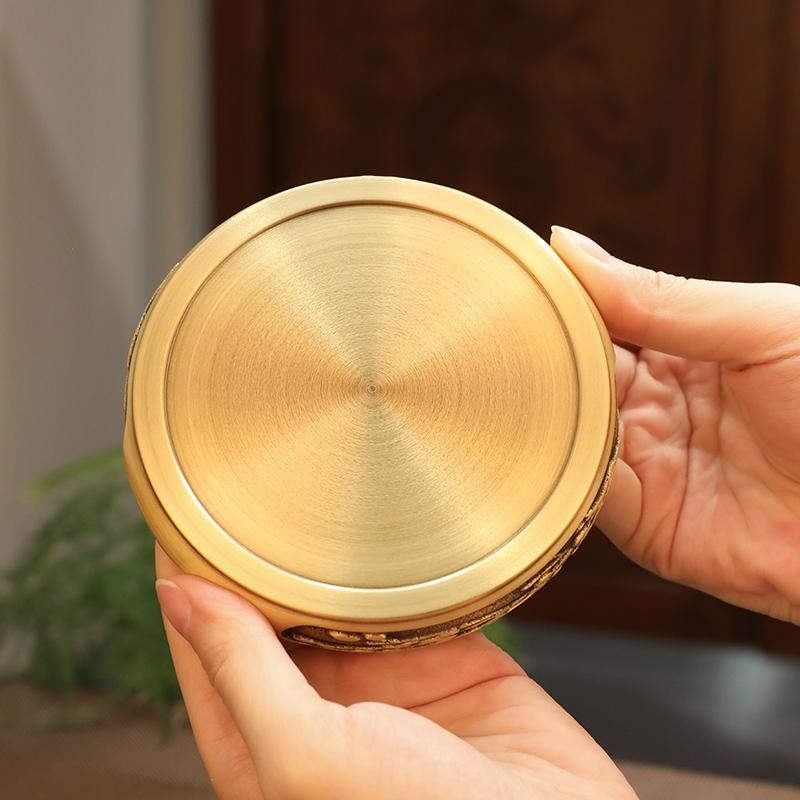 Антикварная латунная тарелка для благовоний, курильница с алоэ, бытовая ароматерапевтическая печь для помещений
