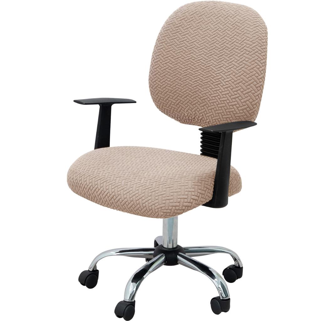 Жаккардовые эластичные чехлы на офисные компьютерные кресла, чехлы на сиденья для кресел, съемные, моющиеся, защита для вращающихся кресел