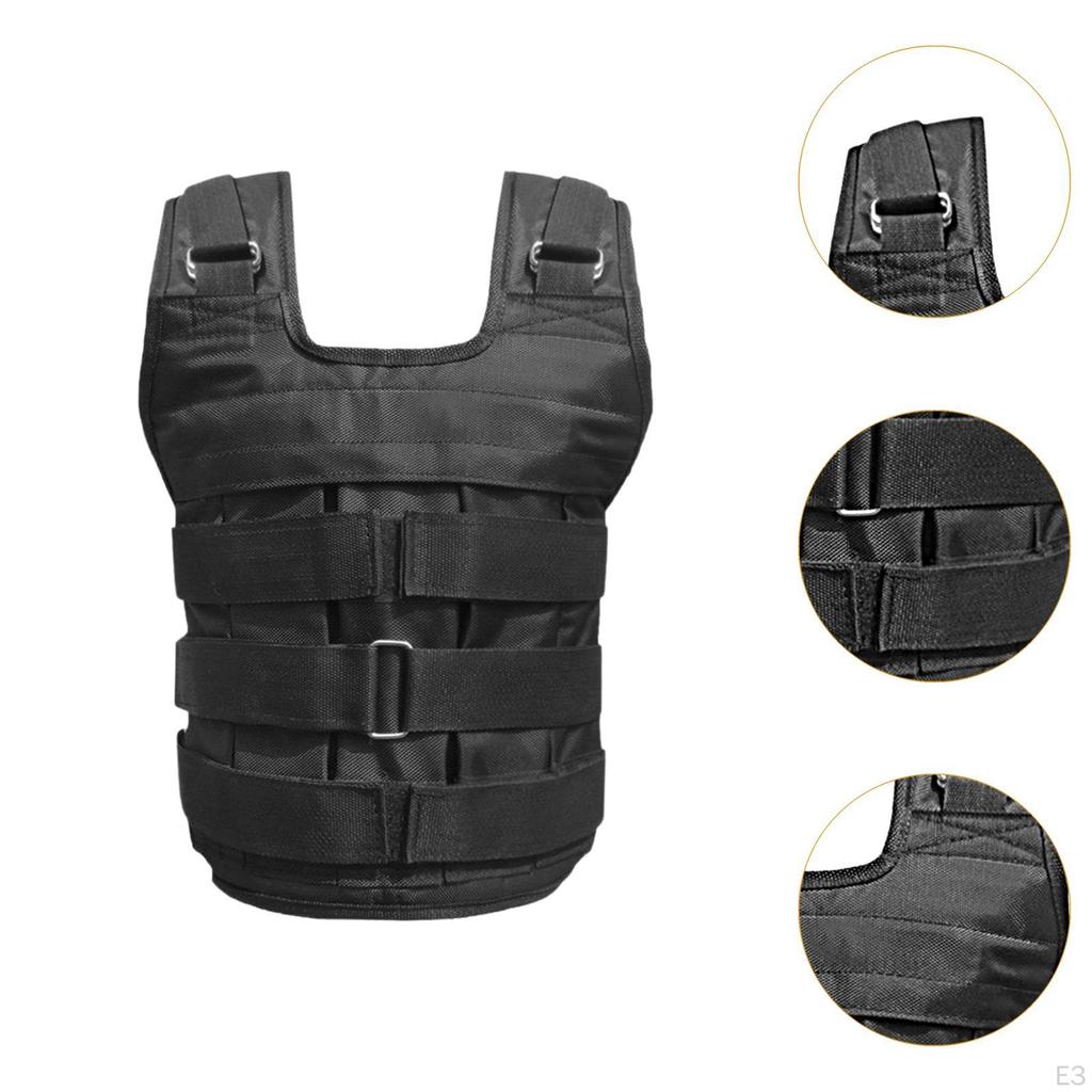 Регулируемый утяжеленный жилет, боксерский жилет с весовой нагрузкой, куртка для тренировок