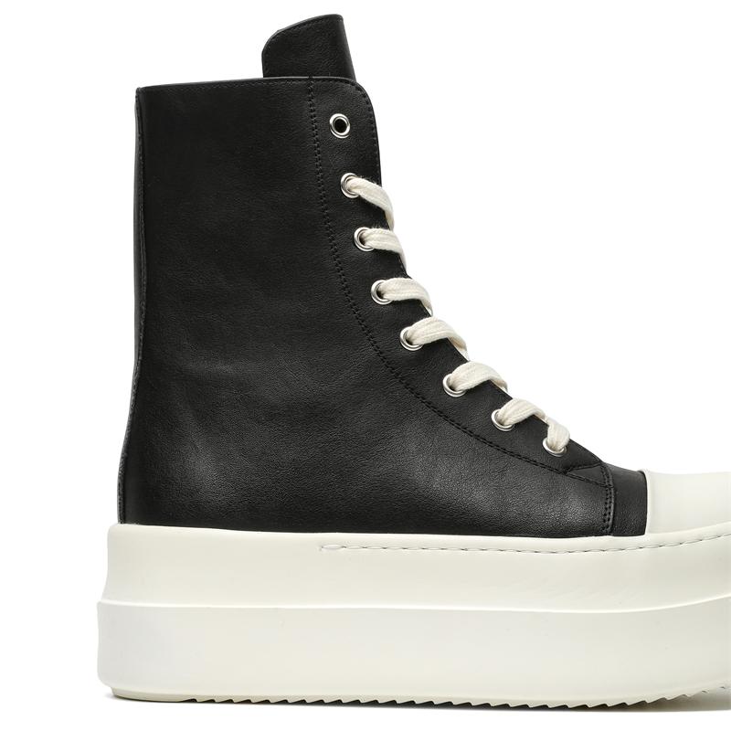 Fashion Leather Shoes For Man Platform Genuine Leather Big Size Shoes High Quality Designer Formal Platform Casual Shoes Outdoor