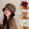 Warm Fisherman Cap Windproof Dome Hats New Bucket Hat Women