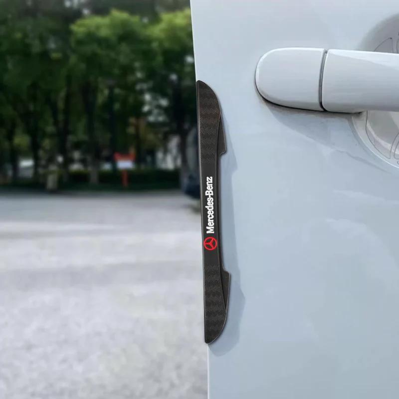 CQW1 4Pcs Car Door Edge Protector Sticker Anti Collision Anti-scratch Strips For Mercedes Benz W205 C300 W203 W206 W176 X156 W177