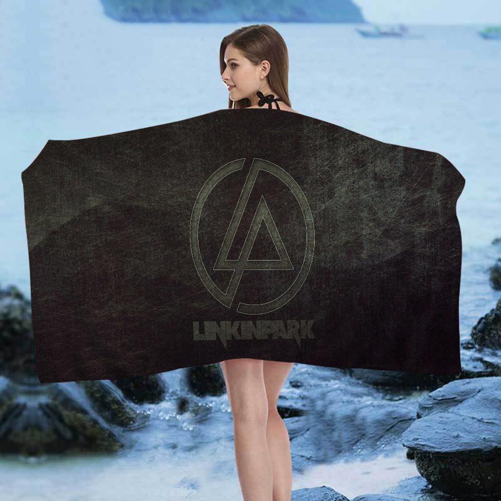 L-Linkin P-Park Пляжное полотенце Цветные банные полотенца Для девочки Микрофибра Быстросохнущие Свободное от песка Пляж Йога Спа Тренажерный зал Бассейн
