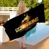 Хард-рок группа S-Scorpions Пляжное полотенце Цветные банные полотенца Для девочки Микрофибра Быстросохнущее Без песка Пляж Йога Спа