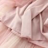 Qooth Women 7 Color Block Bow Tulle Ball Gown Skirt Elegant High Waist Fairy Mesh A-line Skirt For Spring Summer QT2127