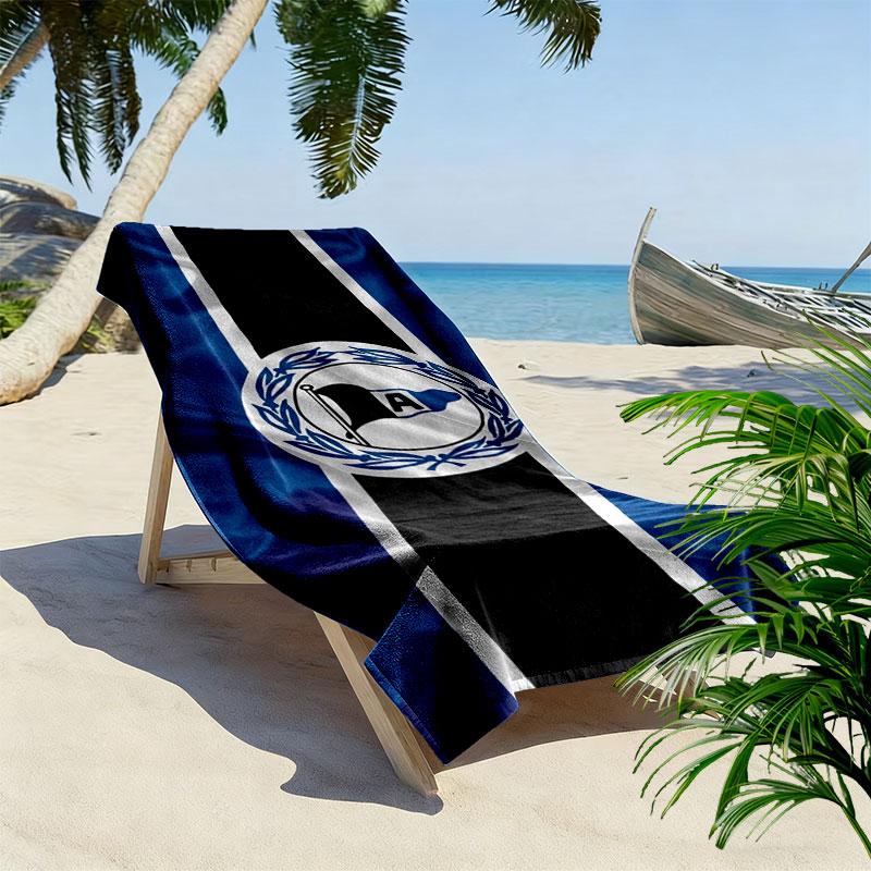DSC Arminia Bielefeld Print Beach Towel, Large Soft Quick Dry Towel for Beach Camping Swimming