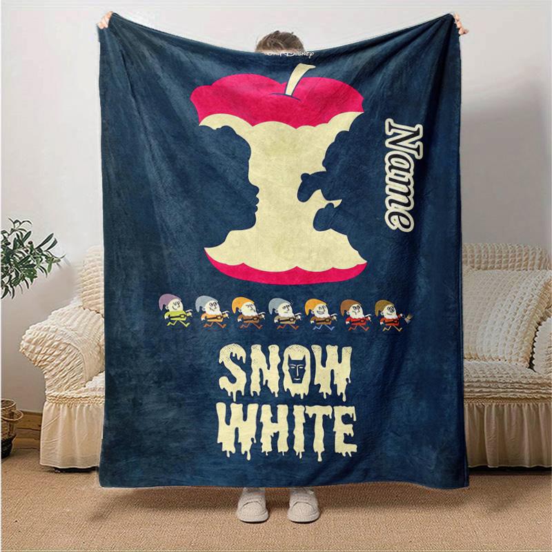 Custom 1pc Snow White's Garden Blanket, Soft And Comfortable Blanket, Casual Warm, Camping Travel Blanket, Good Birthday Gift Q90814