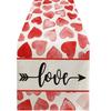 Valentine's Day Tablecloth Washable Table Cover Soft Table Cloth Stain Resistant Perfect for Kitchen Dinner Picnic