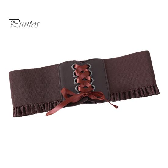 Корсетный пояс для женщин, завязывающийся на шнуровке, широкий эластичный пояс Waspie для платьев, аксессуар для костюма пирата на Хэллоуин