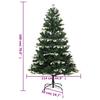 Artificial Christmas Tree Foldable Snow Flocked 180 cm