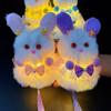 Cartoon Luminous Handheld Lamp Chinese Style Plush Rabbit Lantern  Photography Props
