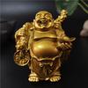 Golden Maitreya Laughing Buddha Statue Sculpture Ornament Garden Home Decoration Chinese Feng Shui Happy Buddha Statues Figurine