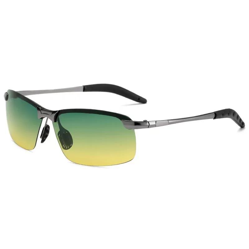 Солнцезащитные очки день и ночь, очки двойного назначения для вождения, меняющие цвет поляризационные солнцезащитные очки, очки для рыбалки