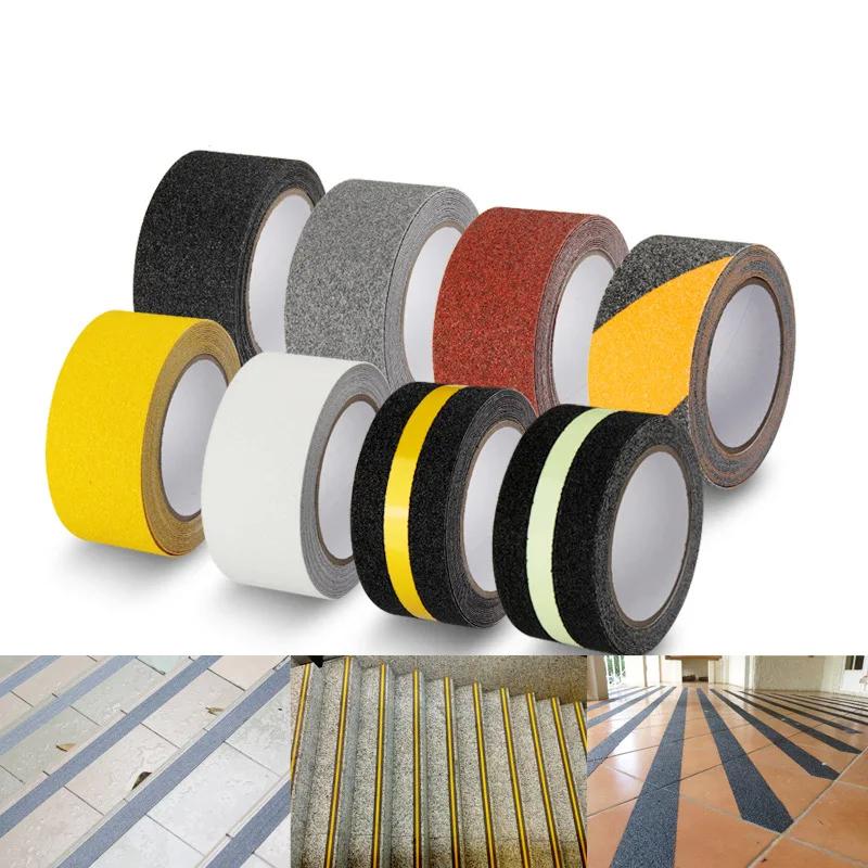 Черная противоскользящая тяговая лента, водонепроницаемая нескользящая лента из ПВХ для использования на пешеходных переходах, лестницах, пандусах и настилах