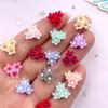 40Pcs Mix 12mm Resin Mini Flowers Flat Back Rhinestone Gem Scrapbook Wedding Applique Decor Crafts DIY Nail Art Jewelry