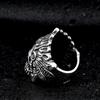 New Native American Skull Head Ring from Europe and America, Hip Hop Trendy Male Punk Ring