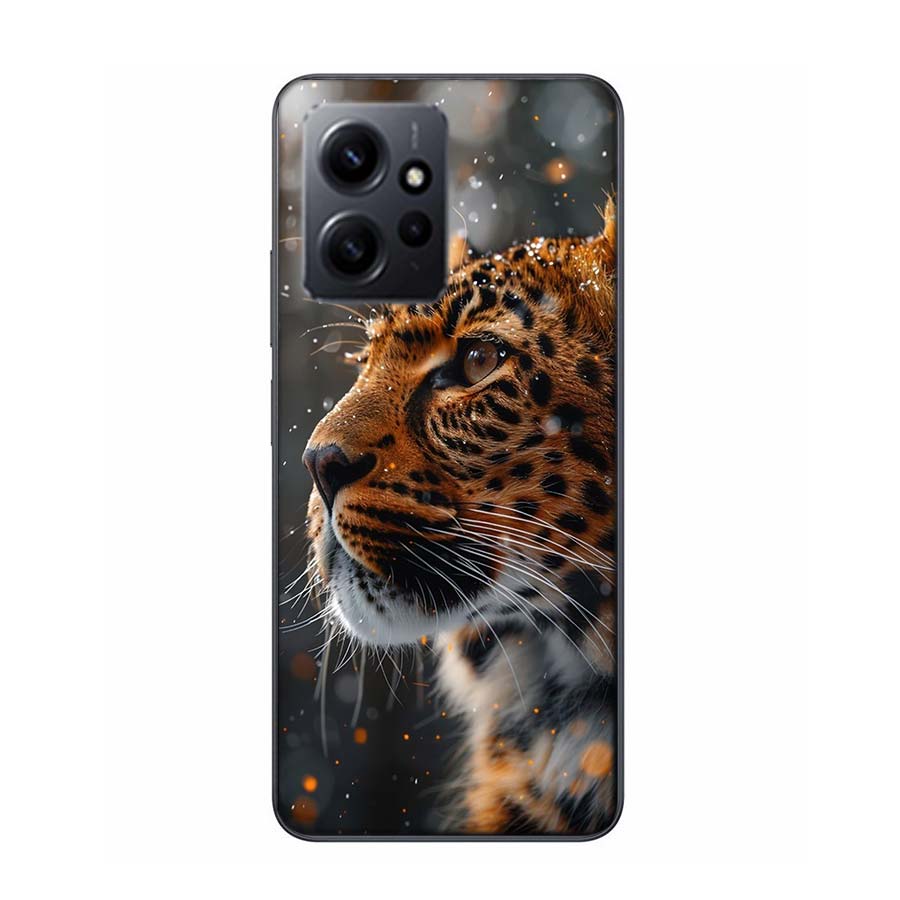 Величественный леопард Чехол для телефона Для Redmi Note 14 15 Pro 5G 13 12 Pro Plus 11 11T 11E 11S 10 Pro 10S 9 9S Чехол Мобильный Прозрачный ТПУ Capa