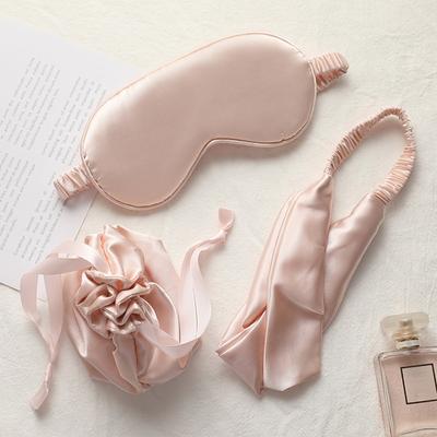 Маска для глаз для сна, набор из трех предметов, мягкий шелковый атлас, маска для ночного сна, подарочный набор, упаковочный набор масок для глаз