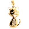 [L4386] - Gold Plated 'Cat Minou' Pendant