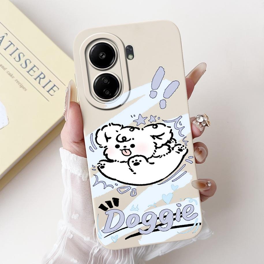 For Xiaomi Redmi 13C 4G Case Cute Cartoon Panda Capa Shockproof Silicone Phone Cover For Xiaomi Poco C65 Redmi13C 13 C 4G Bumper