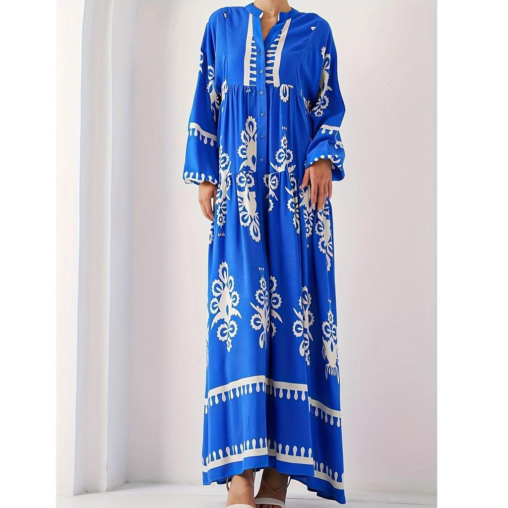 Women's Casual Arabic Style Simple Dress - Abayas for Daily and Vacation Wear