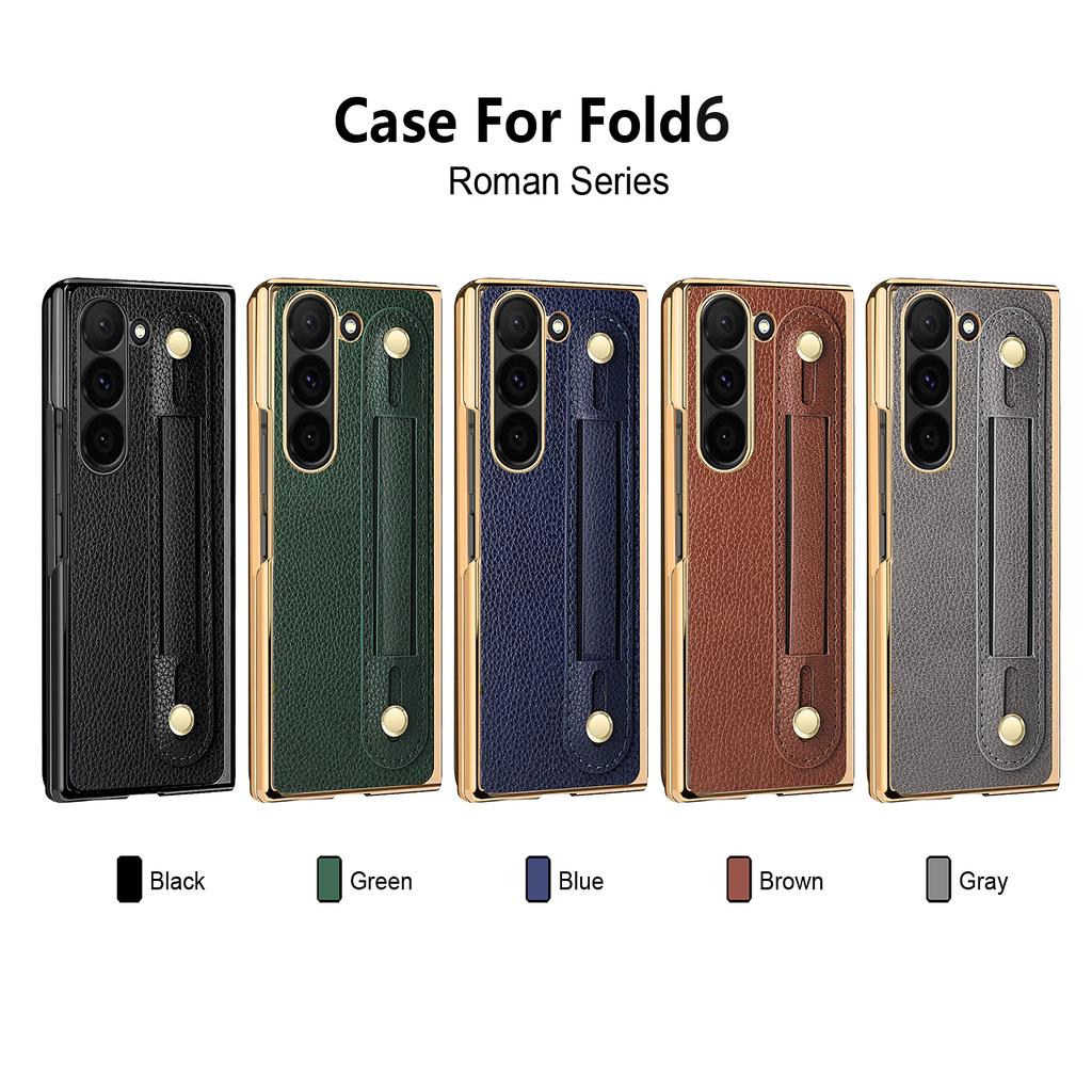 Совместимый с Samsung Galaxy Z Fold 7 чехол с подставкой-держателем, Z Fold 6 чехол с покрытием по краю и стеклом для переднего экрана