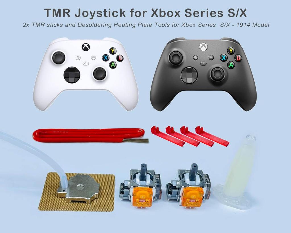 ElecGear TMR Джойстик Замена для Xbox Series Электромагнитное Управление TMR Джойстик Рычаг Управления Паяльная Нагревательная Плита Инструмент для Ремонта 2 Штуки S/X