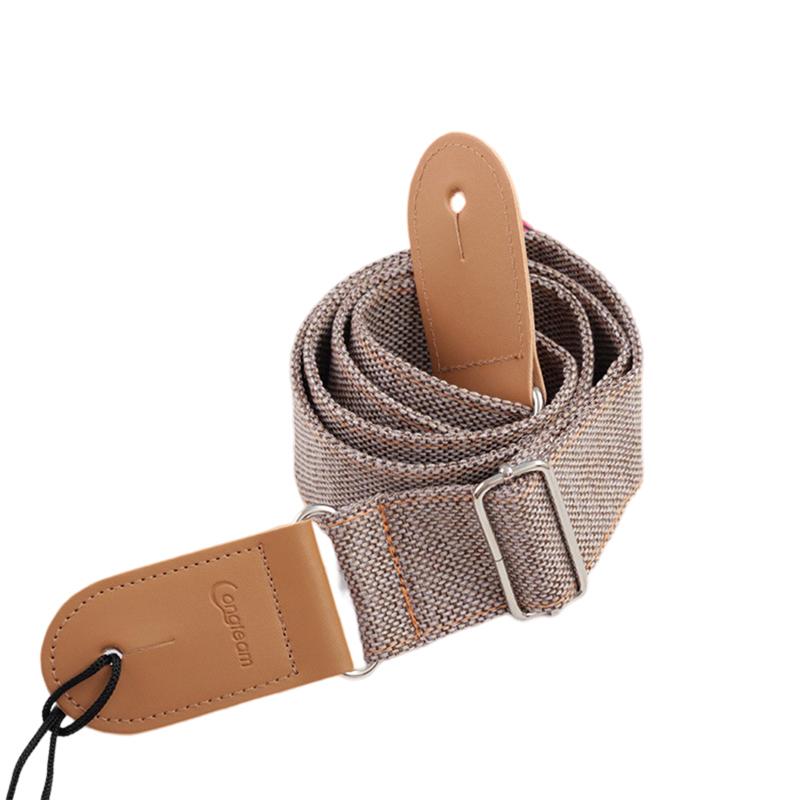 Гитарный ремень, удобный хлопковый льняной ремень, регулируемая длина, гитарный хвост, гвоздь, плечевой ремень для народа