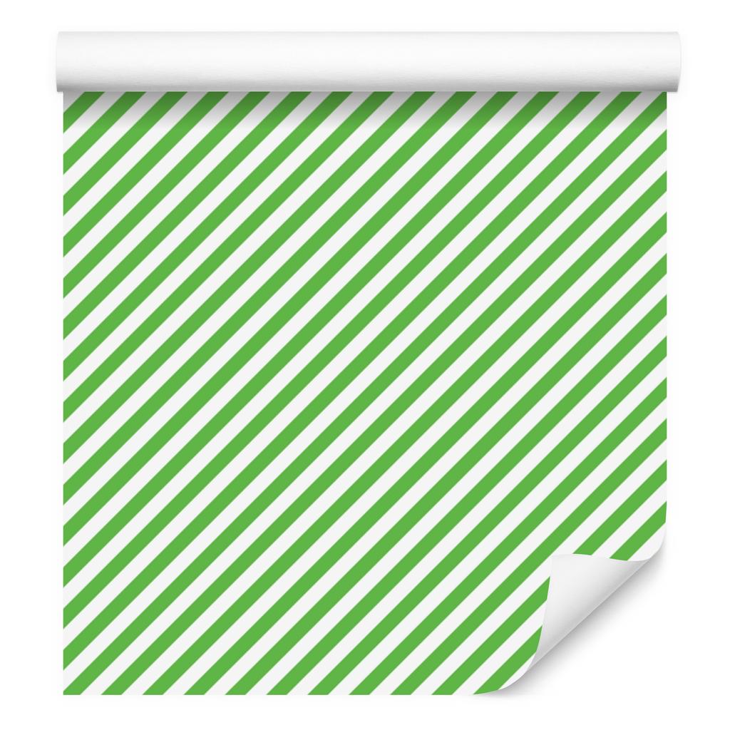 Mint and green striped wallpaper for living room and bedroom 50x1000