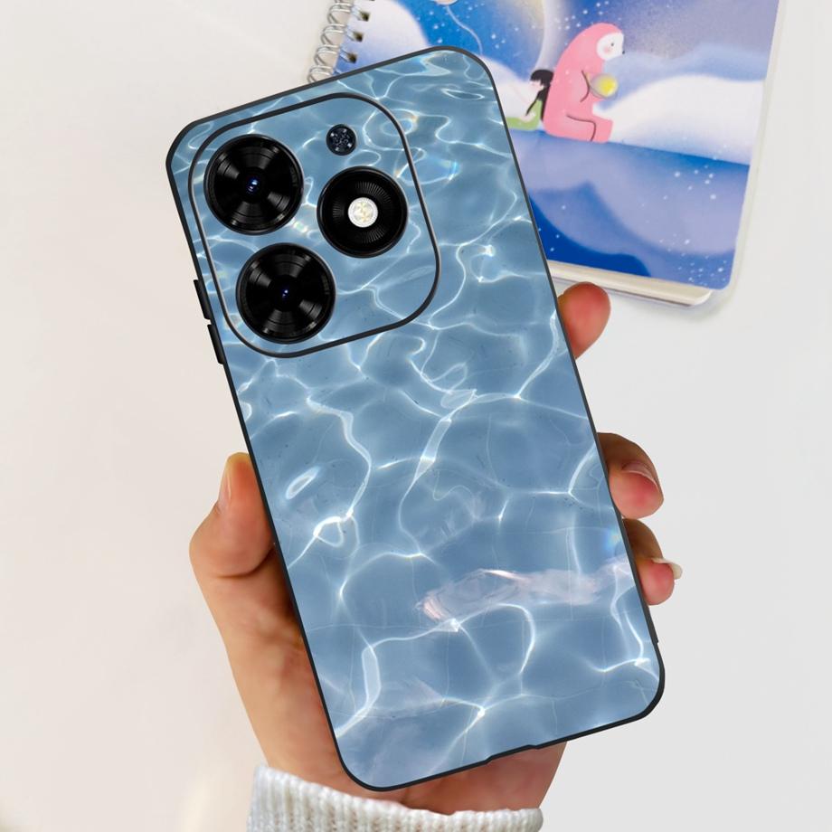 For Tecno Spark GO 2024 2023 2022 Case Soft TPU Silicone Clear Bumper Coque BG6 BF7n KG5 Fundas Marble Space Man Dragon Etui