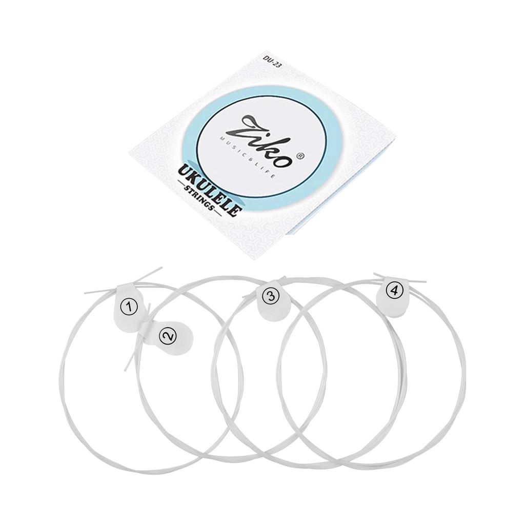 Nylon Ukulele Strings Set 4 Strings Set(.024 .026) Replacement Practice Universal for 23 Inch Concert Ukulele Hard