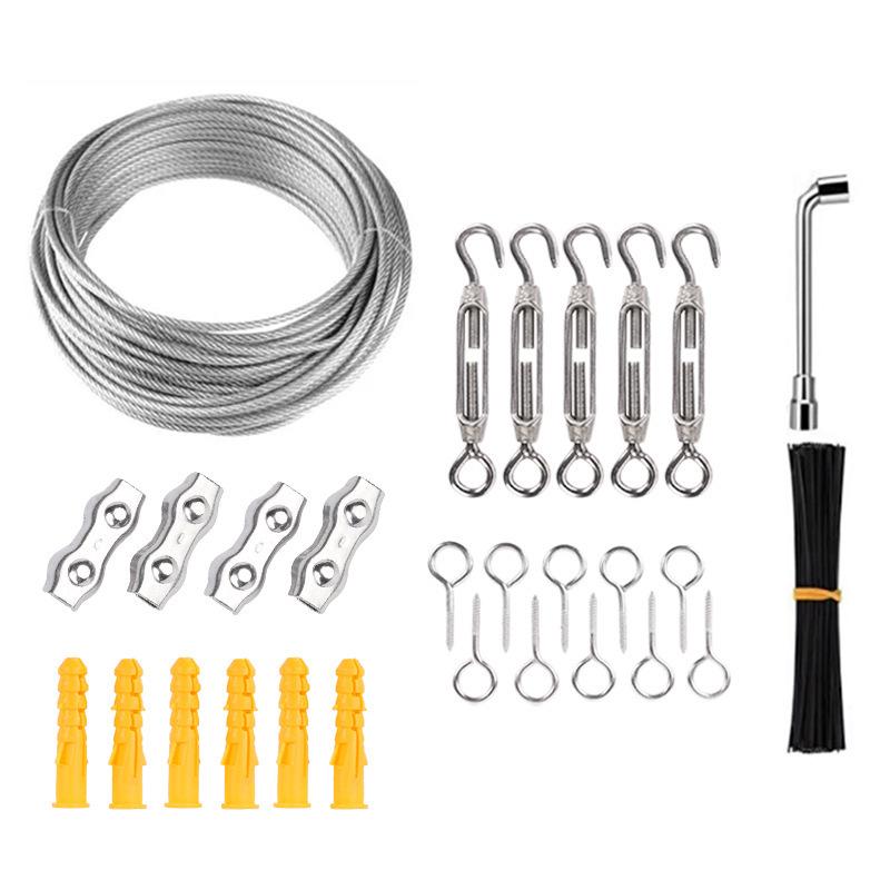 Промышленный такелажный комплект: Трос из нержавеющей стали с покрытием для подъема и подвешивания