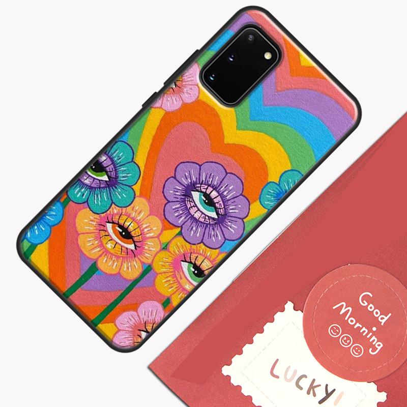 Милый Чехол в Стиле Инди Хиппи Для Samsung Galaxy S22 S21 S23 Ultra Note 20 S8 S9 S10 Note 10 Plus S20 FE Задняя Крышка