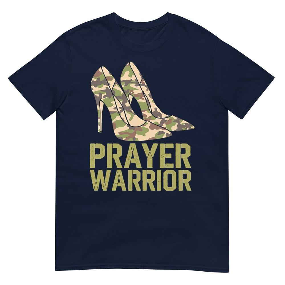 Prayer Warrior Camouflage High Heels Military TShirt