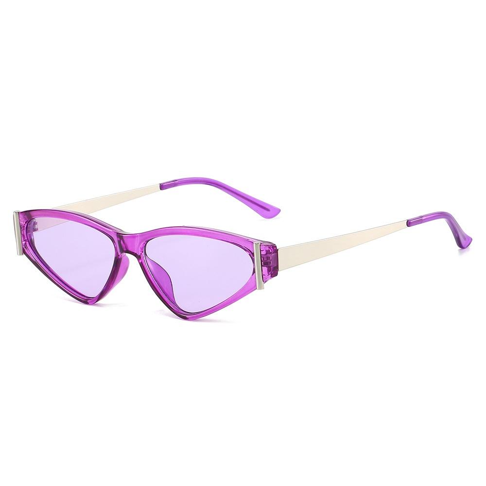 New Retro Cat Eye Men Women Sunglasses Luxury Brand Jelly Color Design Trend Ins Versatile Uv400