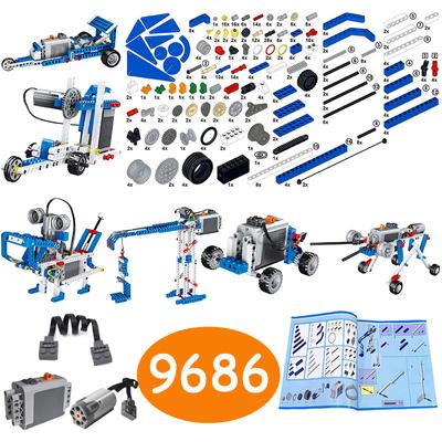 9686 Технические детали Многотехнологичный MOC Кирпич Образовательный Школьный Ученик Обучающий Строительный Блок Силовой Пункцион Инструменты Обучения