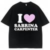 Винтажная футболка Sabrina Carpenter Short N Sweet Tour Оверсайз Унисекс Хип-Хоп Хлопковая футболка Мужская Женская Футболки Y2k Подарок для фанатов