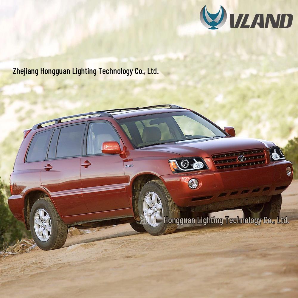 LED Headlight & Daytime Running Light Assembly for 2001-2007 US Toyota Highlander