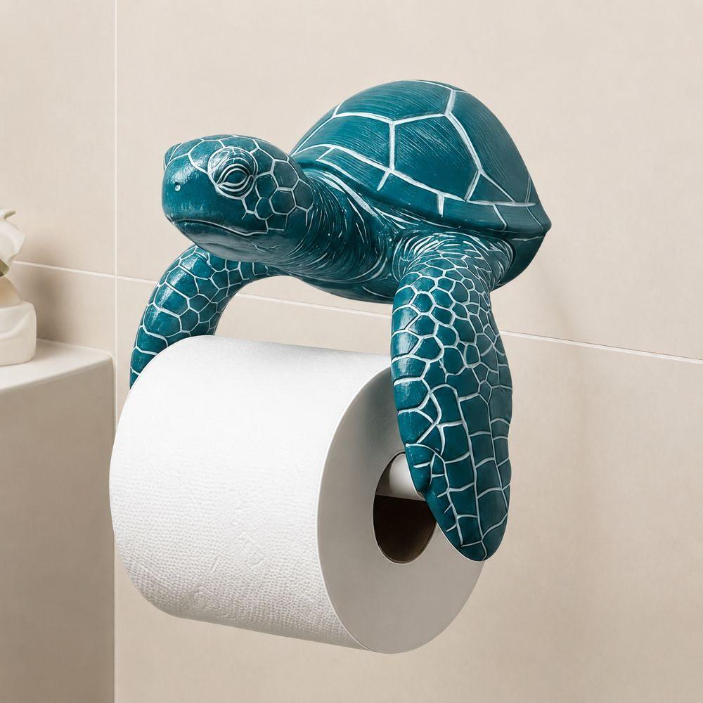 3D Printed Toilet Tissue Holder NO Drilling Roll Holder Turtle Paper Towel Holder Bathroom
