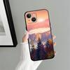 Чехол для телефона Funda для Apple iPhone 17 Pro Max 15 Pro 7 8 12 14 13 Air XR XS MAX 17e 16 11 Минималистичный Пейзаж