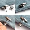 5Pcs Button Pins for Jeans No Sew Instant Detachable 17mm Replacement Button Adjustable Pants Buttons Kit